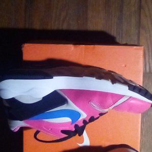 Size 6 White, Blue, and Pink Nike Running Shoes. Worn 3 times.